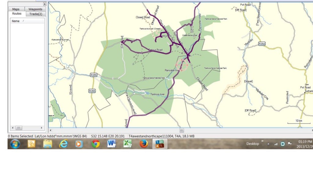 Tankwa Karoo Area Map